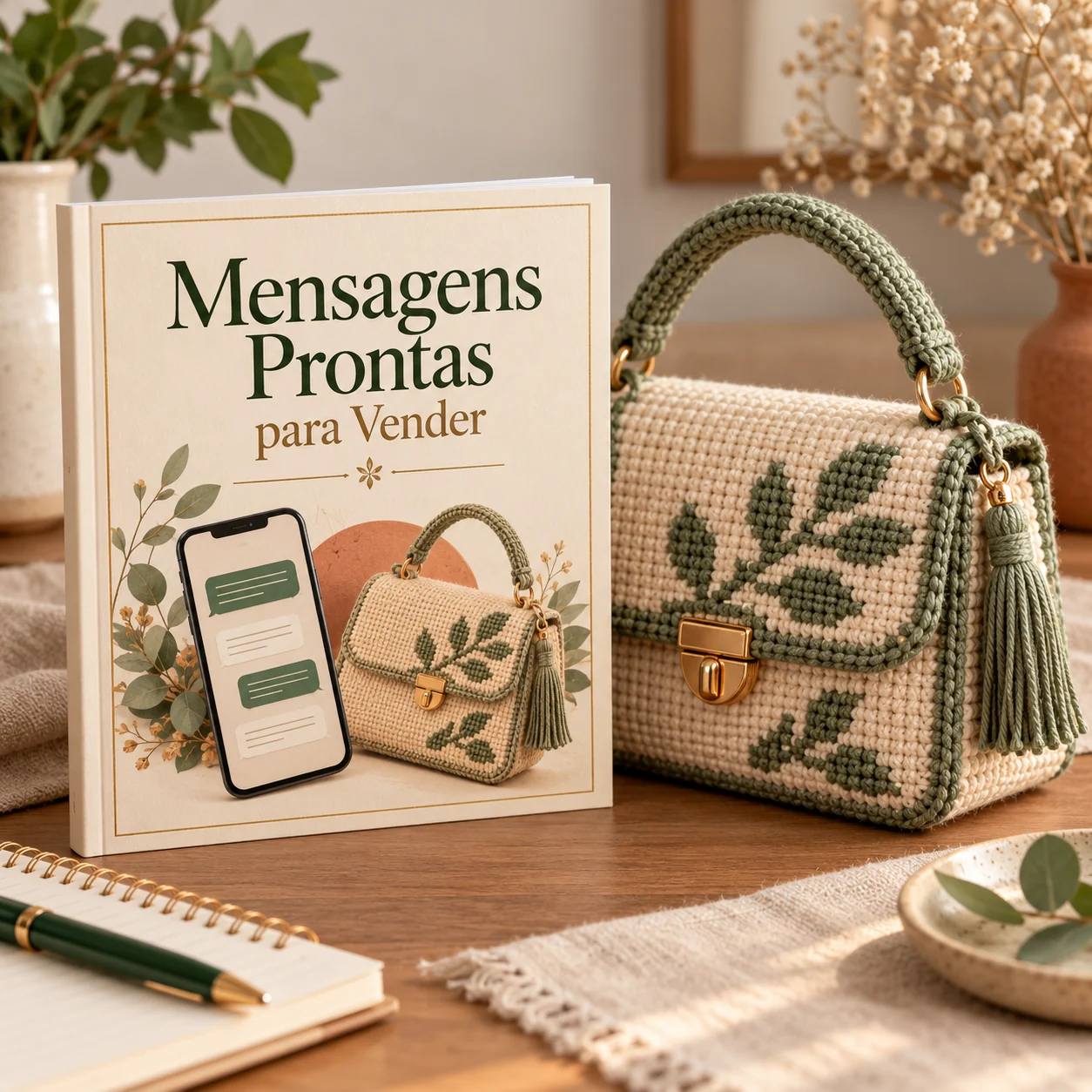 Bolsa artesanal ilustrativa — Método Riviera